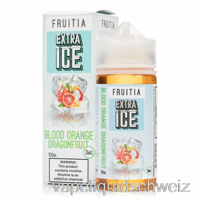 Blutorangen-Drachenfrucht – Extra Eis – Fruitia – 100 Ml, 6 Mg Vape Ohne Nikotin